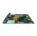 Sideview of Abstract Light Blue Contemporary Rug, con2856lblu