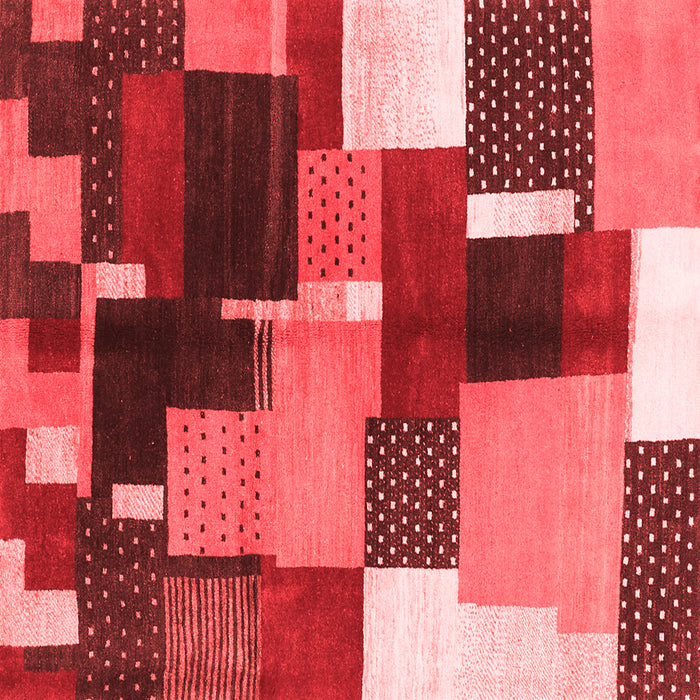 Abstract Red Contemporary Rug, con2856red