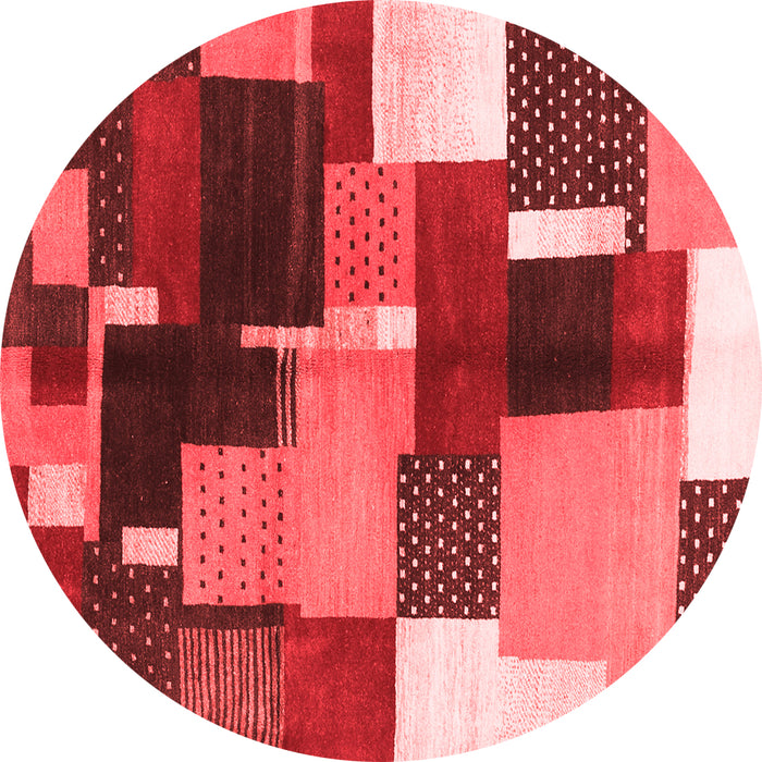 Machine Washable Abstract Red Contemporary Rug, wshcon2856red