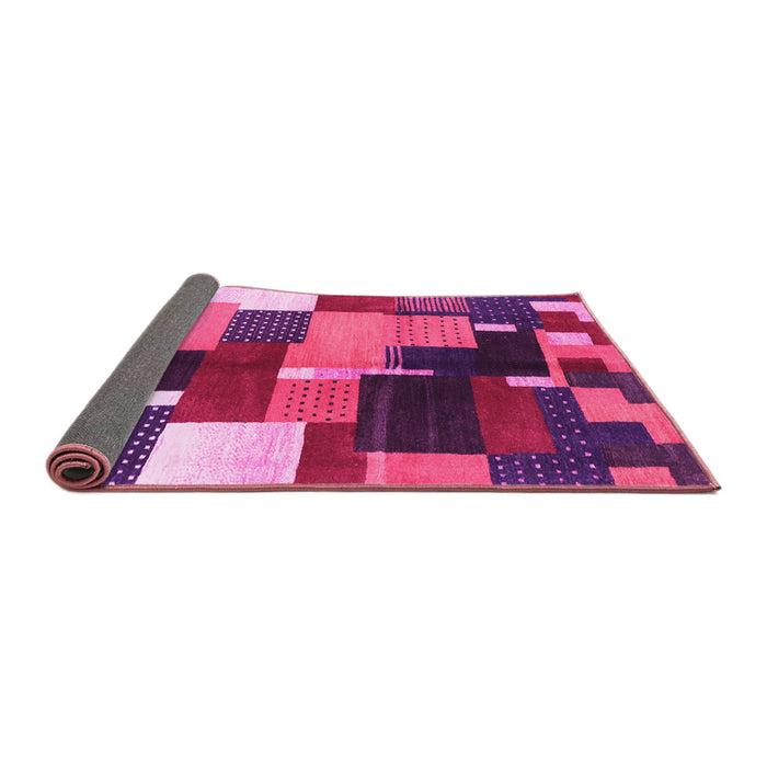 Sideview of Abstract Pink Contemporary Rug, con2856pnk