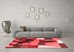 Contemporary Red Washable Rugs