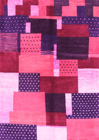 Abstract Pink Contemporary Rug, con2856pnk