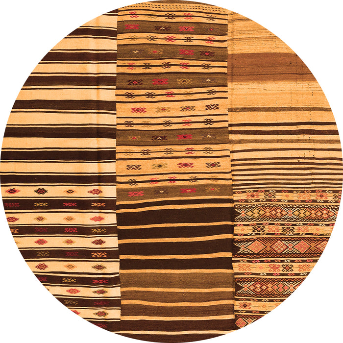 Square Southwestern Orange Country Rug, con2857org