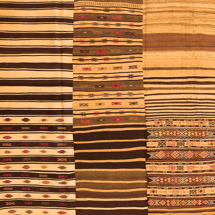 Serging Thickness of Southwestern Orange Country Rug, con2857org