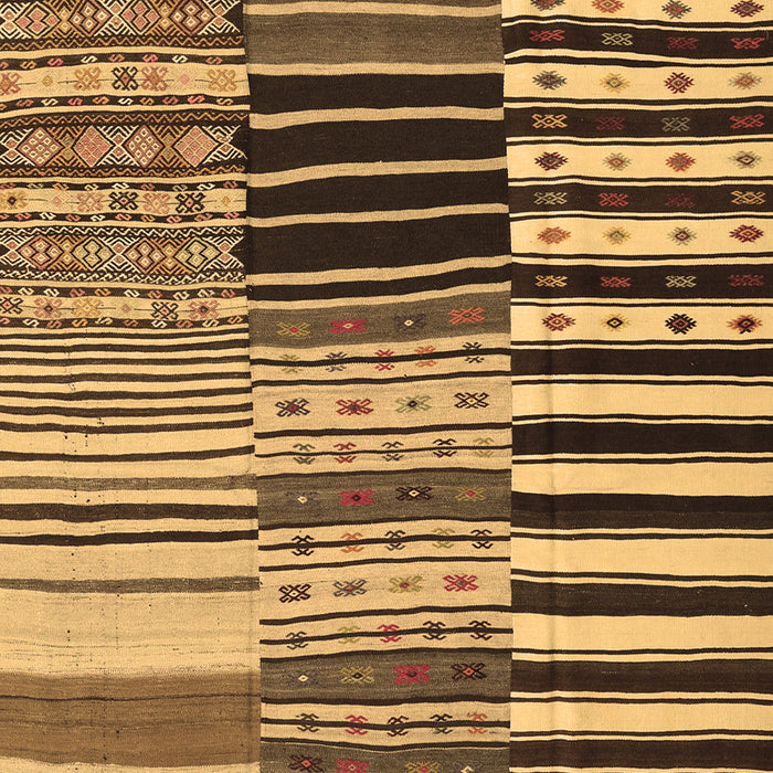 Machine Washable Southwestern Brown Country Rug, wshcon2857brn