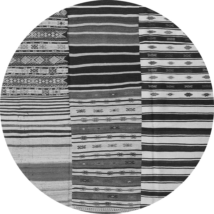 Square Southwestern Gray Country Rug, con2857gry