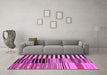 Machine Washable Southwestern Pink Country Rug in a Living Room, wshcon2857pnk