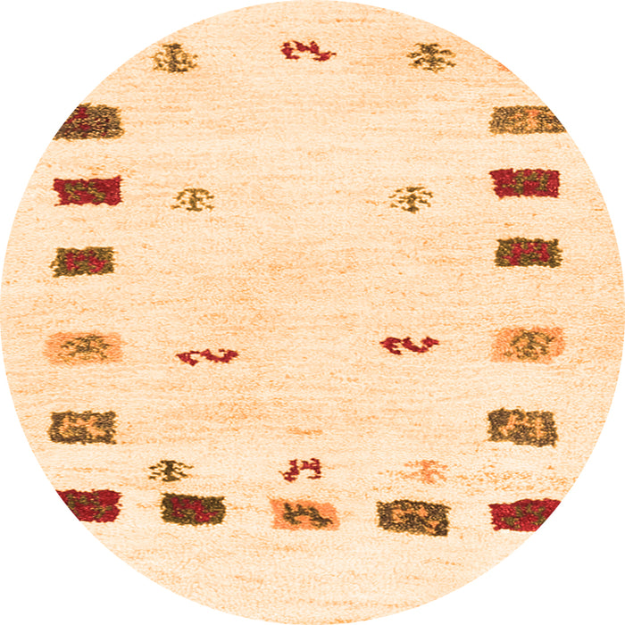 Square Solid Orange Modern Rug, con2858org