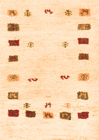 Solid Orange Modern Rug, con2858org