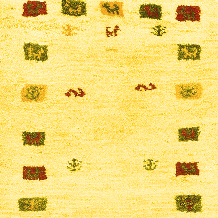 Solid Yellow Modern Rug, con2858yw