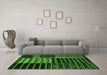 Machine Washable Patchwork Green Transitional Area Rugs in a Living Room,, wshcon2859grn