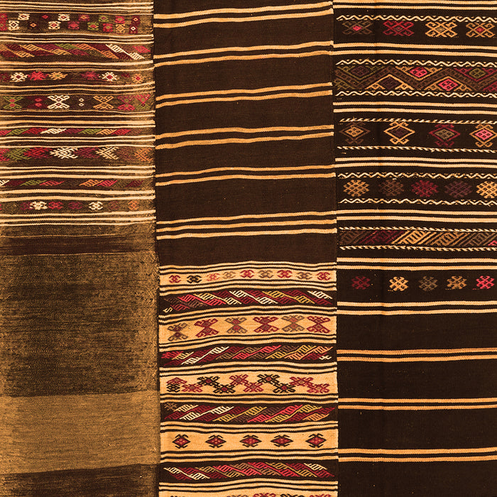 Serging Thickness of Machine Washable Patchwork Orange Transitional Area Rugs, wshcon2859org