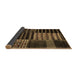 Sideview of Patchwork Brown Transitional Rug, con2859brn