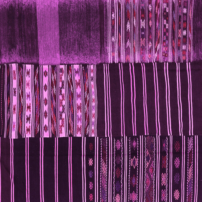 Square Patchwork Pink Transitional Rug, con2859pnk