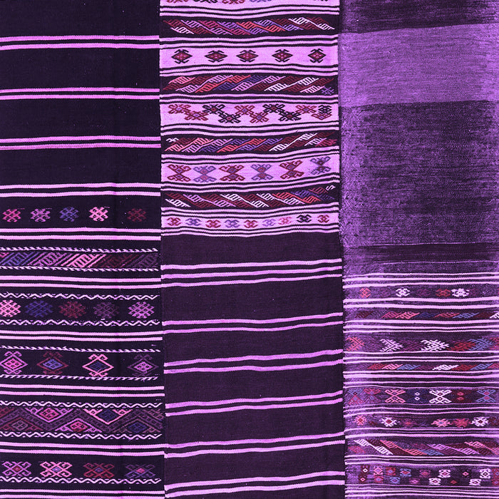 Machine Washable Patchwork Purple Transitional Area Rugs, wshcon2859pur