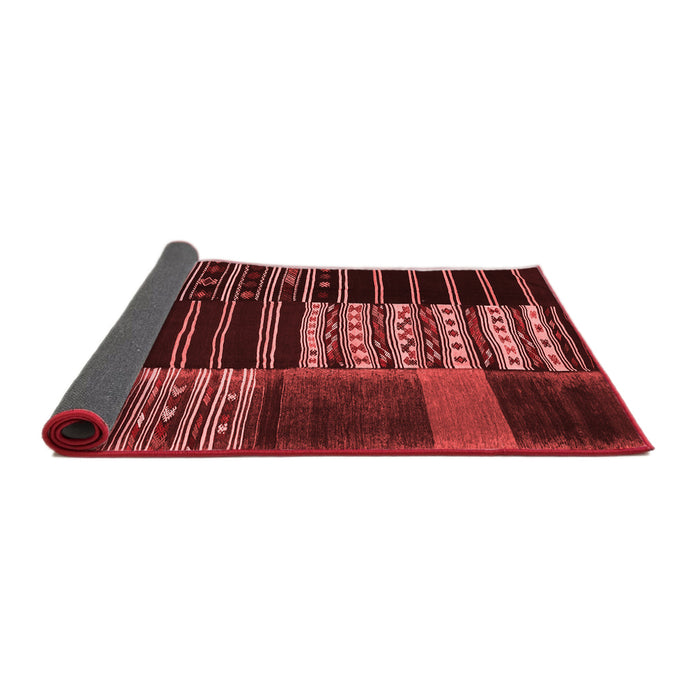 Patchwork Red Transitional Area Rugs