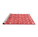 Contemporary Red Washable Rugs