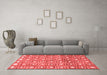 Contemporary Red Washable Rugs