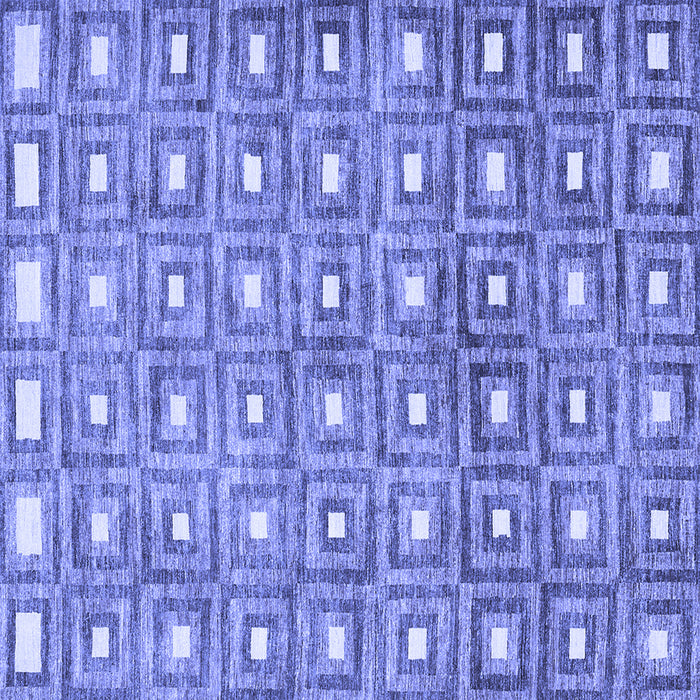 Square Abstract Blue Contemporary Rug, con285blu