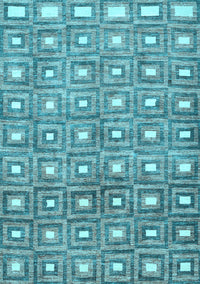 Abstract Light Blue Contemporary Rug, con285lblu