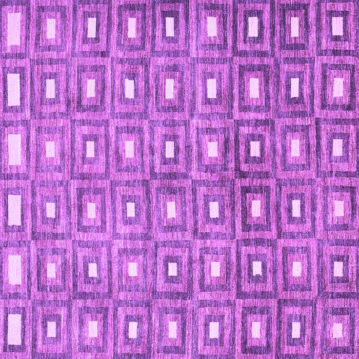 Square Machine Washable Abstract Purple Contemporary Area Rugs, wshcon285pur