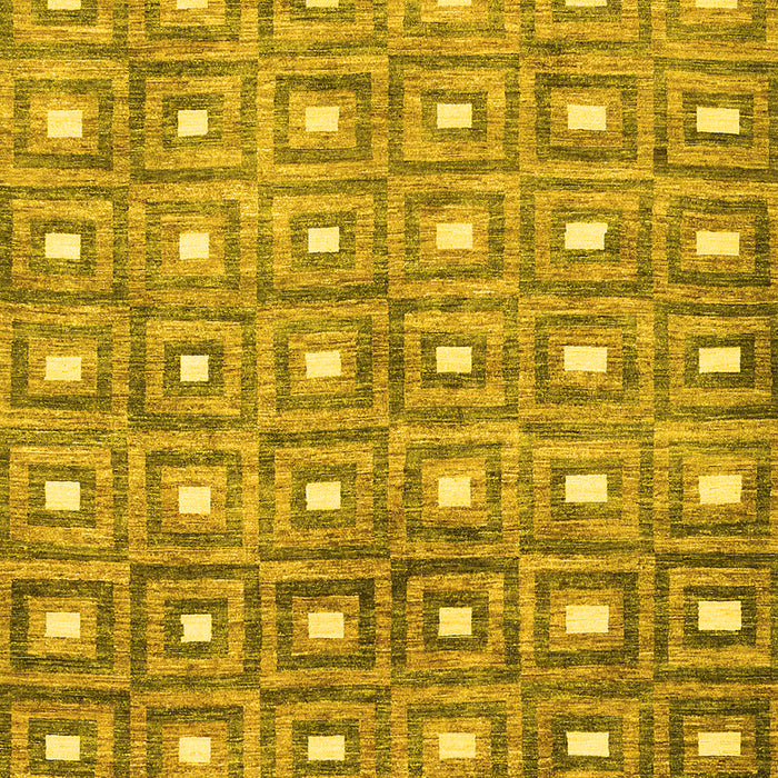 Abstract Yellow Contemporary Rug, con285yw