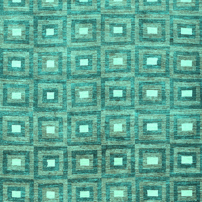 Machine Washable Abstract Turquoise Contemporary Area Rugs, wshcon285turq