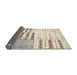 Thickness of Contemporary Wheat Beige Patchwork Rug, con2860