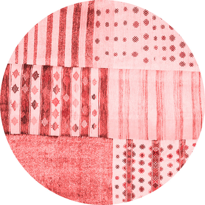 Patchwork Red Transitional Rug, con2860red