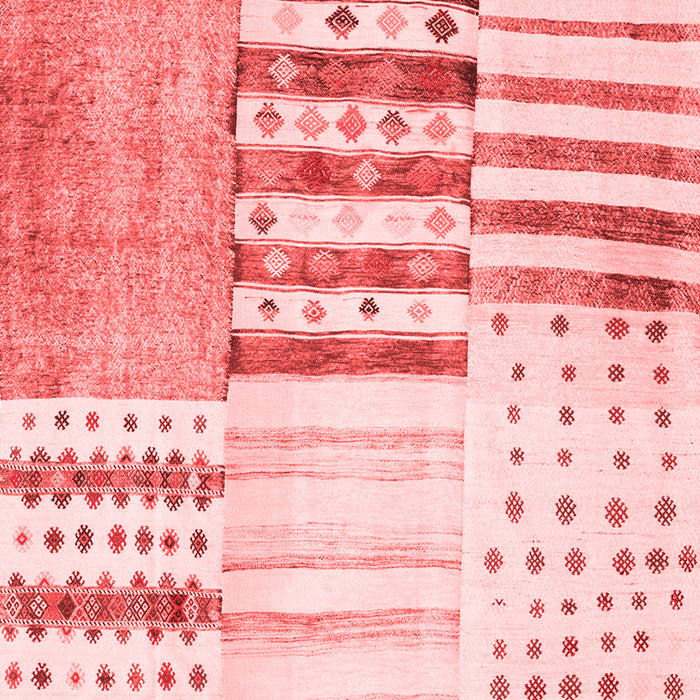 Patchwork Red Transitional Area Rugs