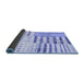 Sideview of Patchwork Blue Transitional Rug, con2860blu