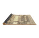 Thickness of Contemporary Brown Gold Modern Rug, con2861