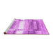 Sideview of Machine Washable Abstract Purple Contemporary Area Rugs, wshcon2861pur