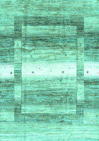 Abstract Turquoise Contemporary Rug, con2861turq