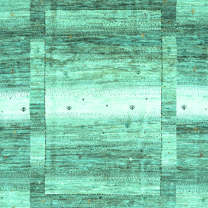 Abstract Turquoise Contemporary Rug, con2861turq