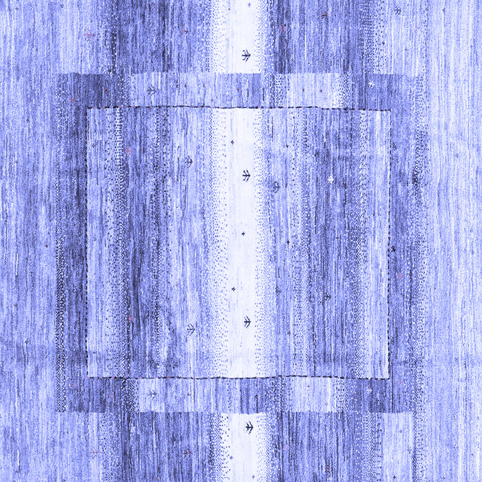 Square Machine Washable Abstract Blue Contemporary Rug, wshcon2861blu