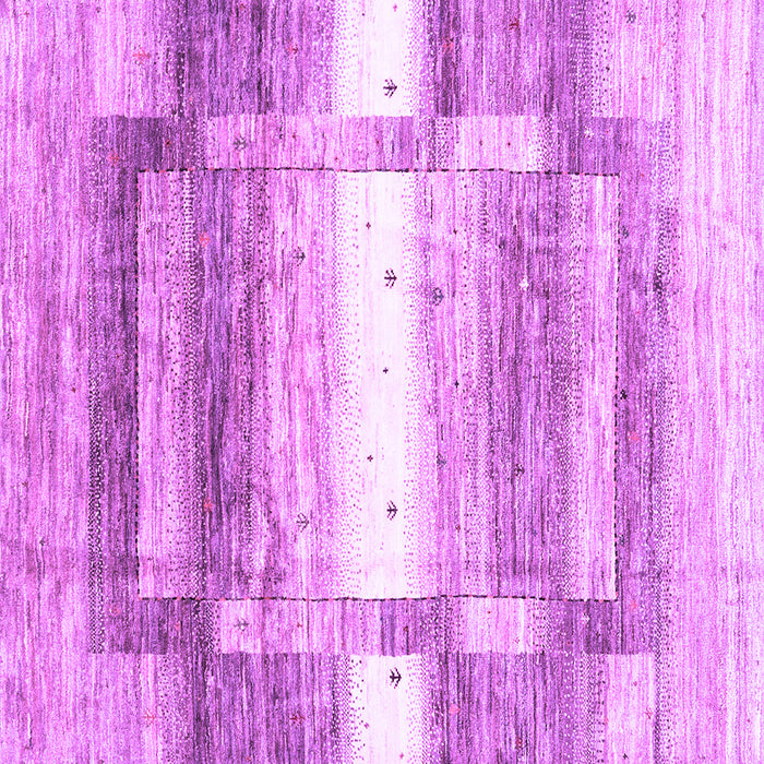 Square Abstract Purple Contemporary Rug, con2861pur