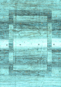 Abstract Light Blue Contemporary Rug, con2861lblu