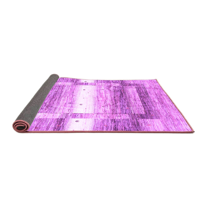 Sideview of Abstract Purple Contemporary Rug, con2861pur