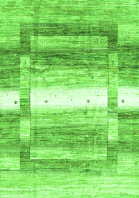 Abstract Green Contemporary Rug, con2861grn