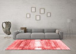 Contemporary Red Washable Rugs