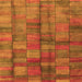 Serging Thickness of Abstract Orange Contemporary Rug, con2862org