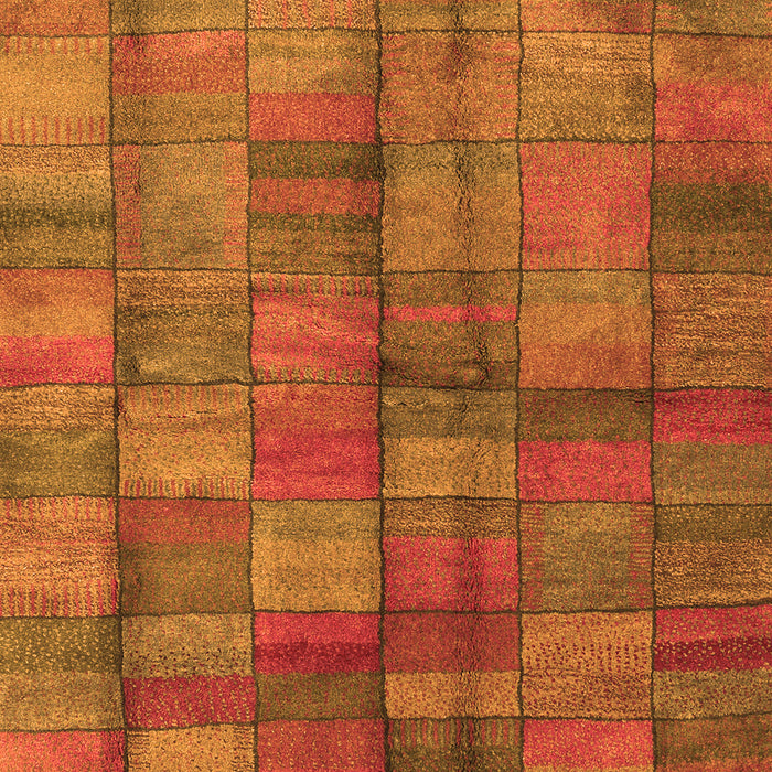 Serging Thickness of Machine Washable Abstract Orange Contemporary Area Rugs, wshcon2862org