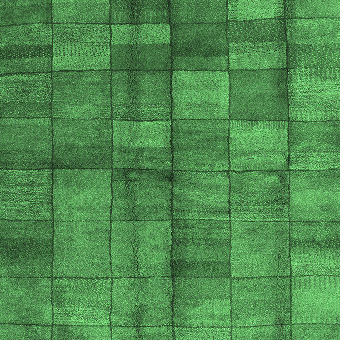 Machine Washable Abstract Emerald Green Contemporary Area Rugs, wshcon2862emgrn