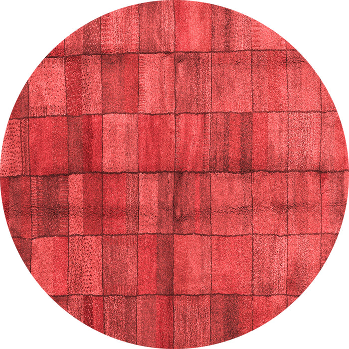 Machine Washable Abstract Red Contemporary Rug, wshcon2862red
