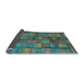 Sideview of Abstract Light Blue Contemporary Rug, con2862lblu