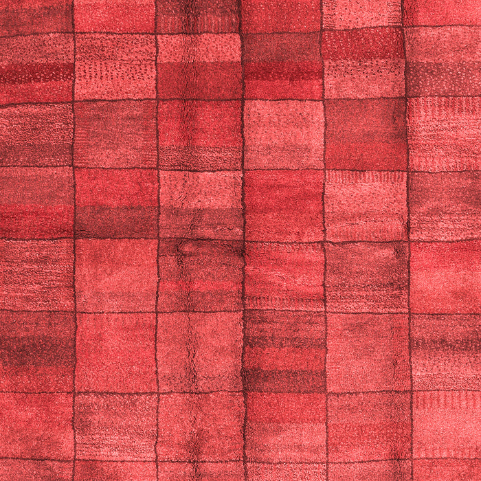 Machine Washable Abstract Red Contemporary Rug, wshcon2862red