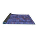 Sideview of Abstract Blue Contemporary Rug, con2862blu