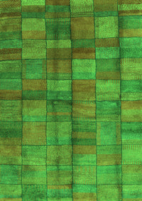 Abstract Green Contemporary Rug, con2862grn