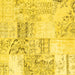 Square Patchwork Yellow Transitional Rug, con2863yw